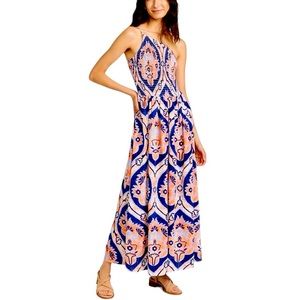 MOON RIVER Women's One Shoulder Smocked Shirred Dress